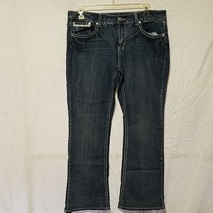 Love Indigo Rhinestone Embellished Jeans